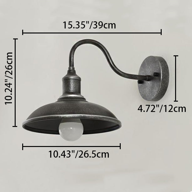 Round Pot Lid Shape Outdoor Light