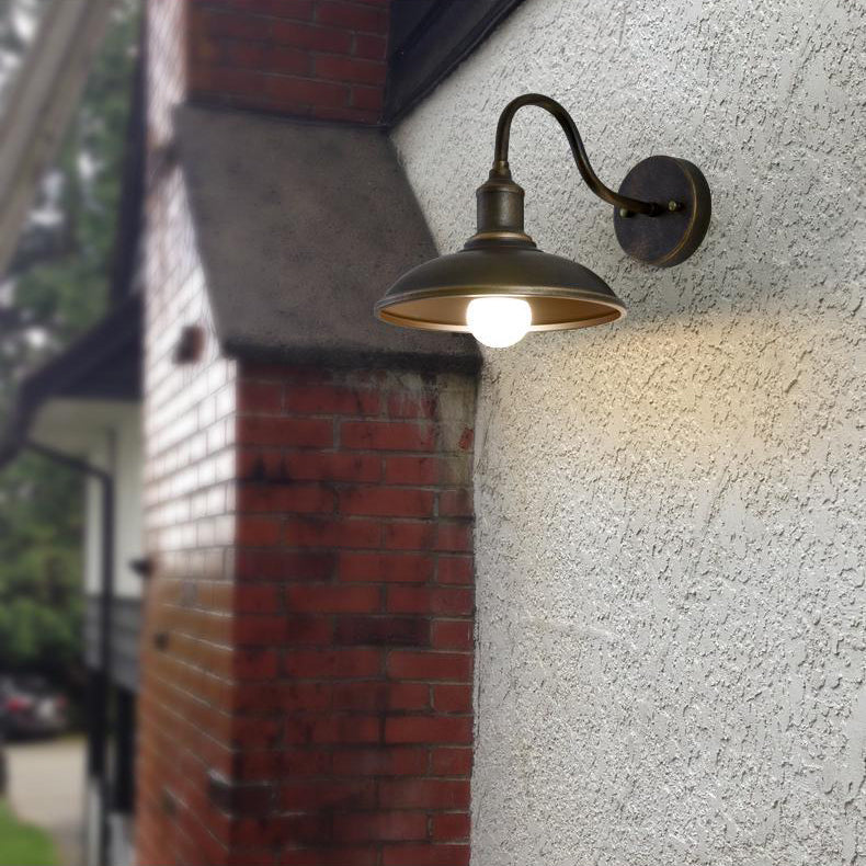 Round Pot Lid Shape Outdoor Light