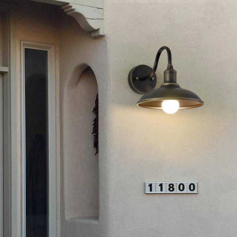 Round Pot Lid Shape Outdoor Light