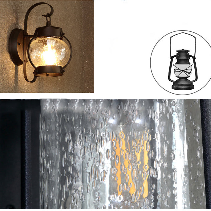 Round Oval Lantern Aluminum Outdoor Light