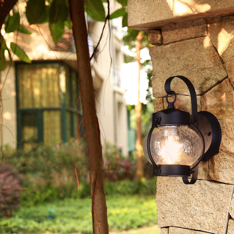 Round Oval Lantern Aluminum Outdoor Light