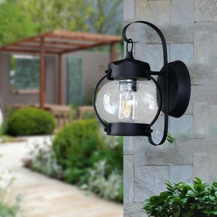 Round Oval Lantern Aluminum Outdoor Light