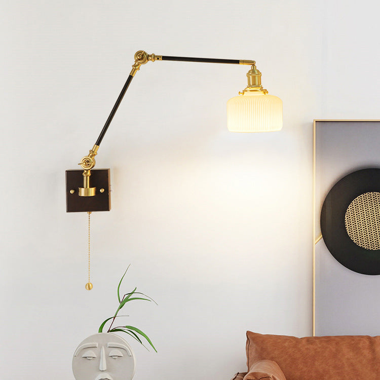 Retractable Folding Long Pole Wall Lamp