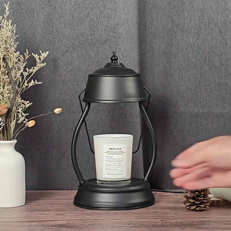 Round Lantern Shape Iron Table Lamp