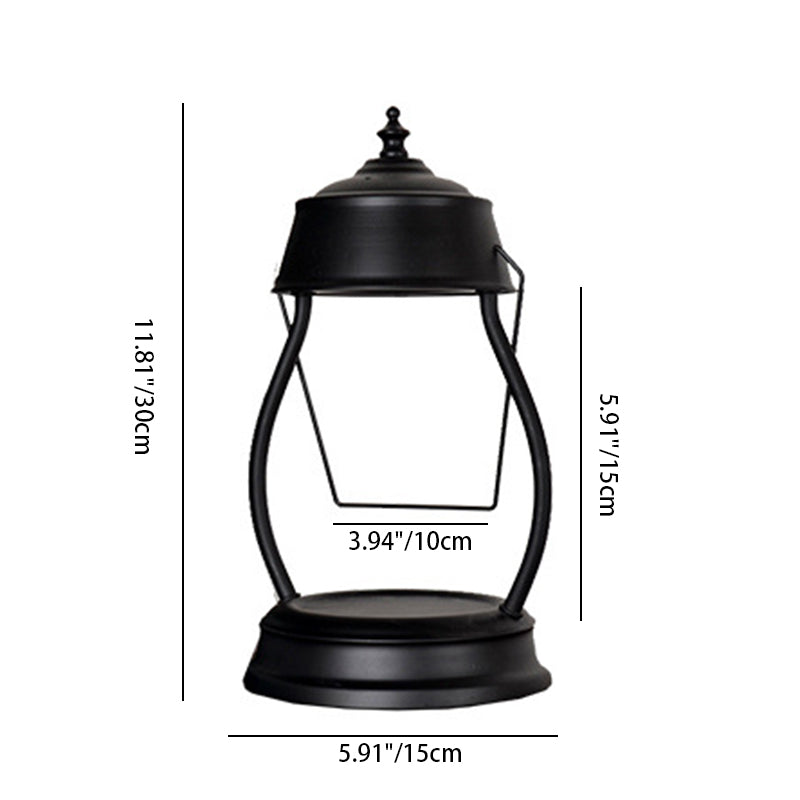 Round Lantern Shape Iron Table Lamp