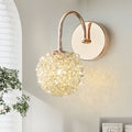 Crystal Orb Hardware Frame Wall Lamp
