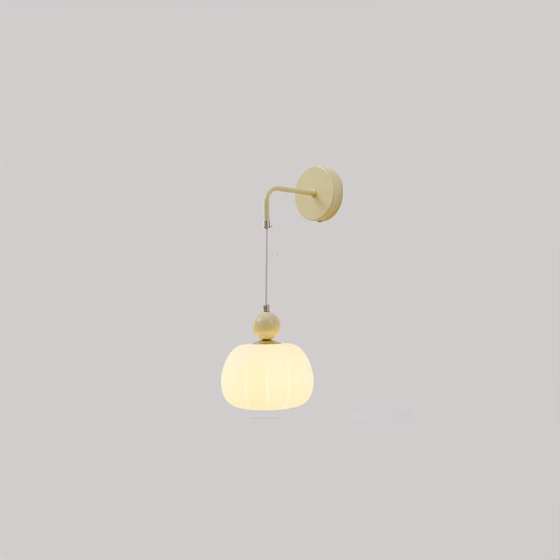 Round Pumpkin Shape Iron Wall Lamp