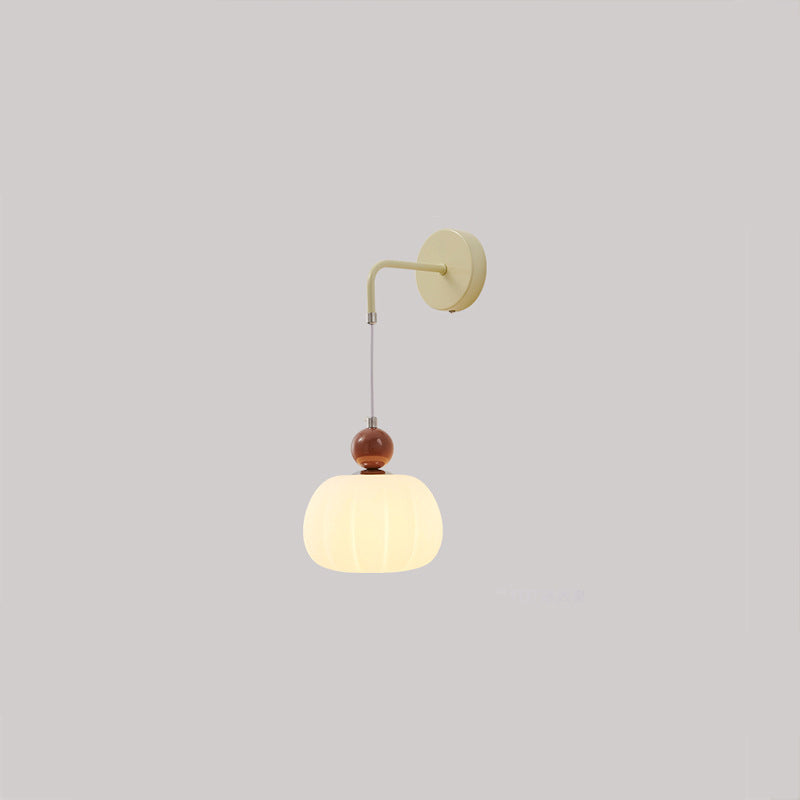 Round Pumpkin Shape Iron Wall Lamp