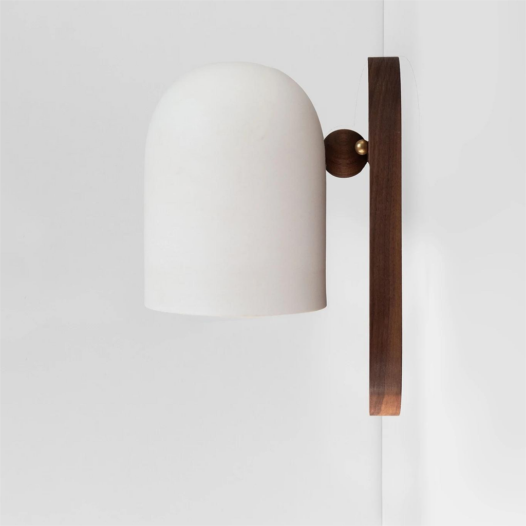 Rotatable Cylinder Wood Living Wall Lamp