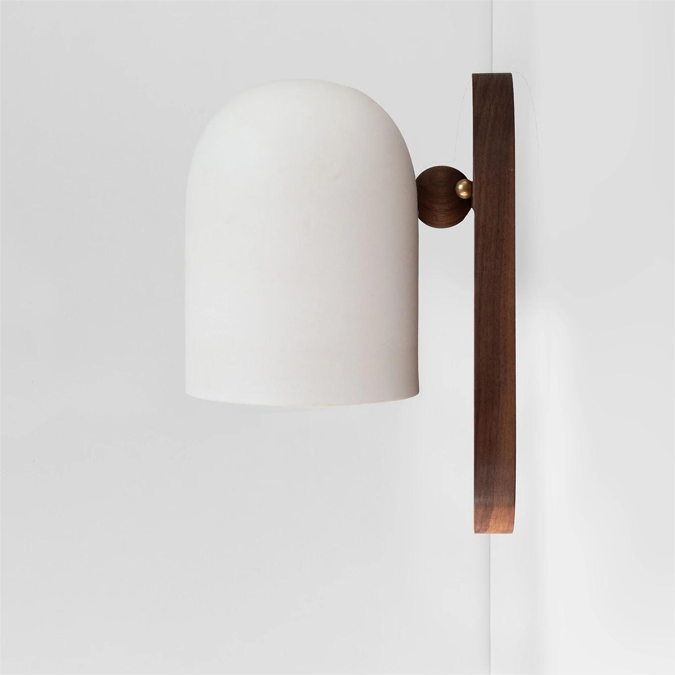 Rotatable Cylinder Wood Living Wall Lamp