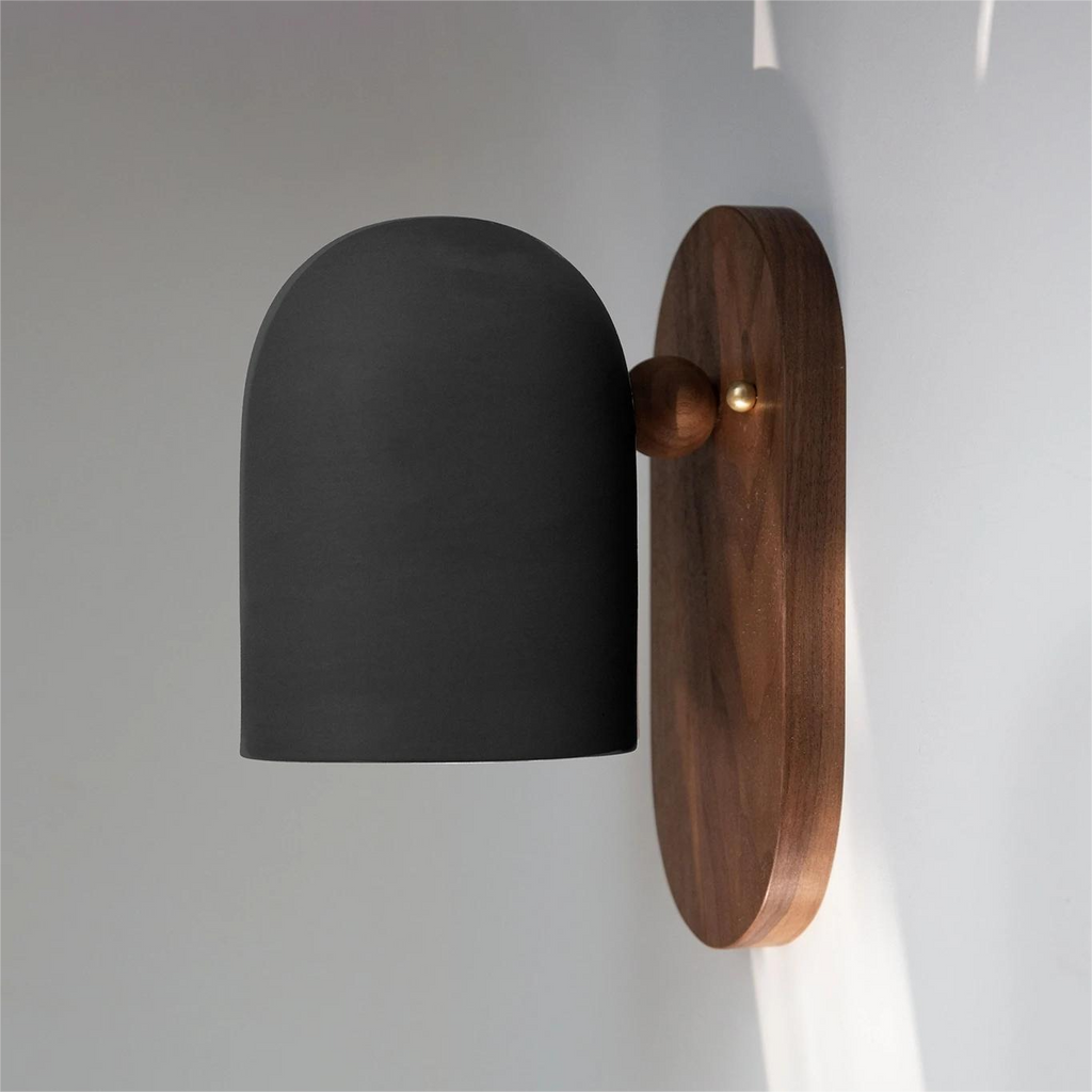 Rotatable Cylinder Wood Living Wall Lamp