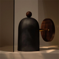 Rotatable Cylinder Wood Living Wall Lamp