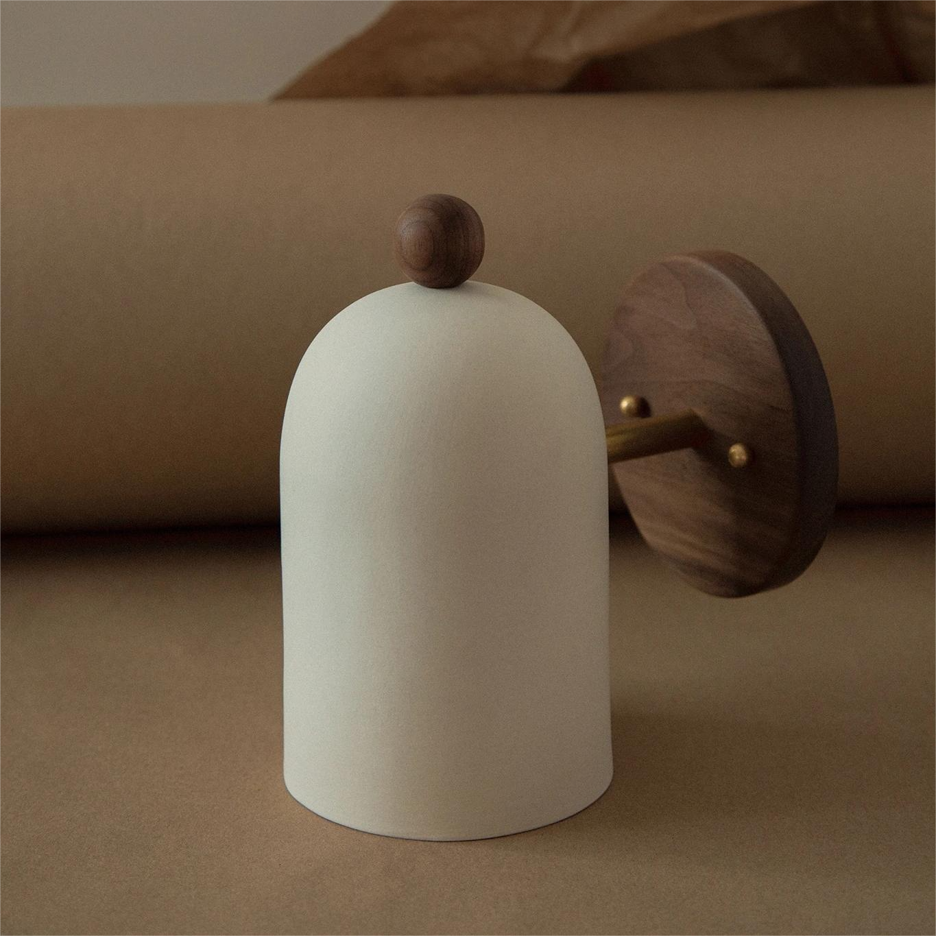 Rotatable Cylinder Wood Living Wall Lamp