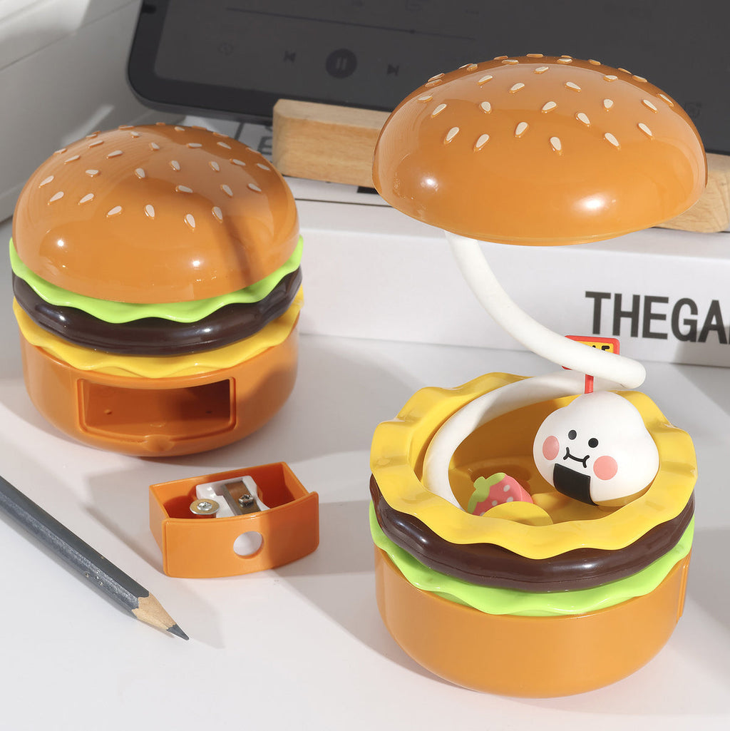 Hamburger Plastic Bedroom Table Lamp