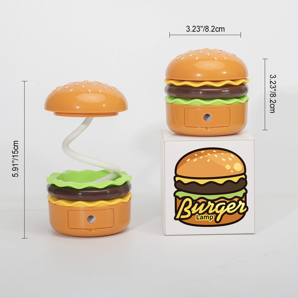 Hamburger Plastic Bedroom Table Lamp