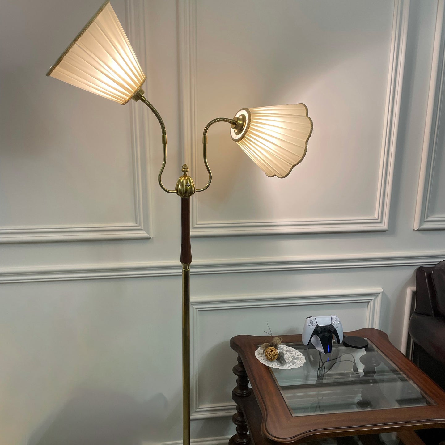 Cylinder Lace 2-Light Floor Lamp