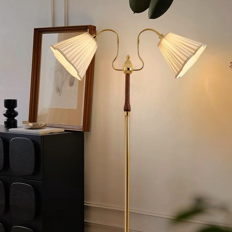 Cylinder Lace 2-Light Floor Lamp