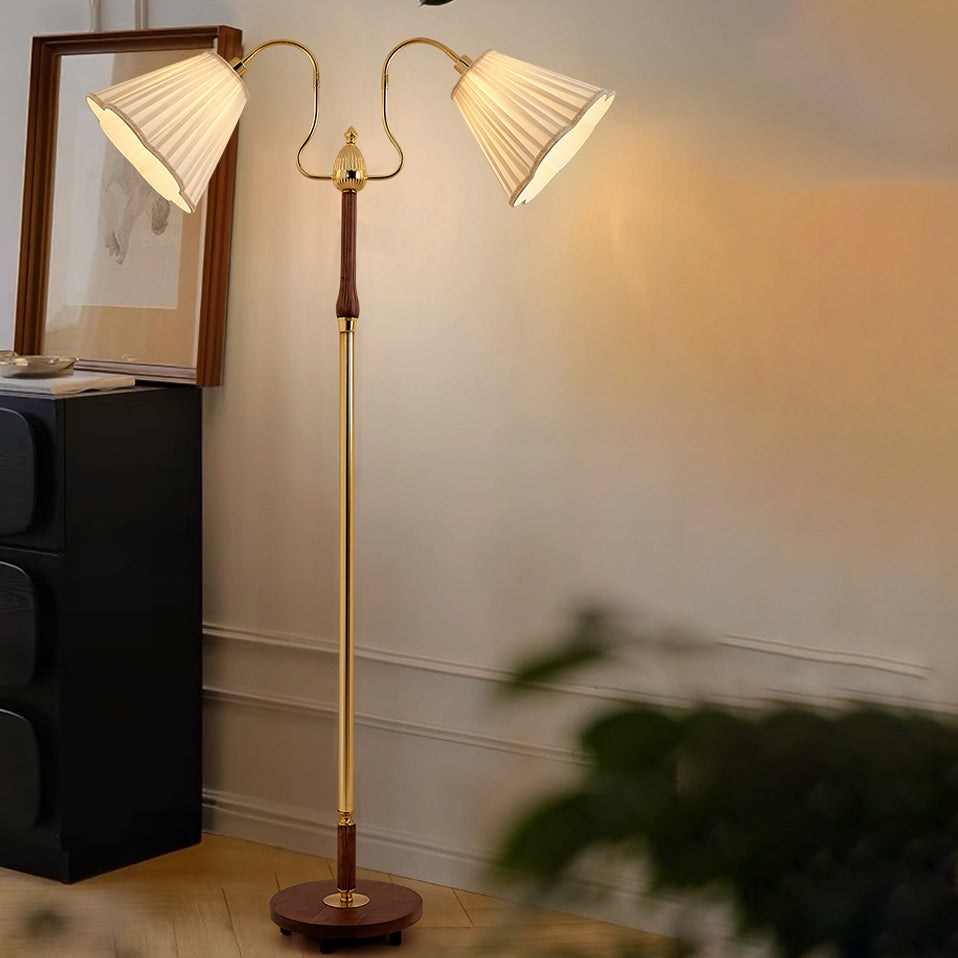 Cylinder Lace 2-Light Floor Lamp