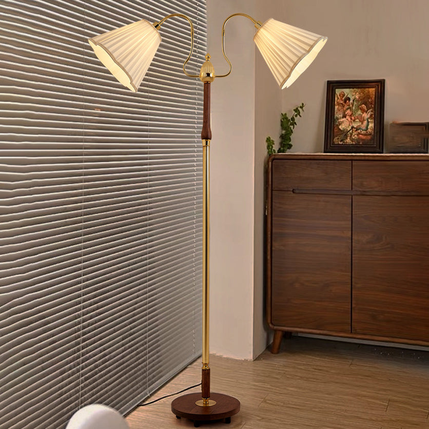Cylinder Lace 2-Light Floor Lamp