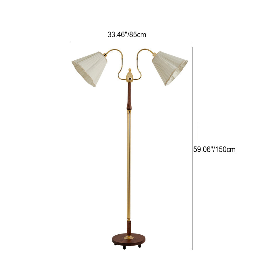 Cylinder Lace 2-Light Floor Lamp
