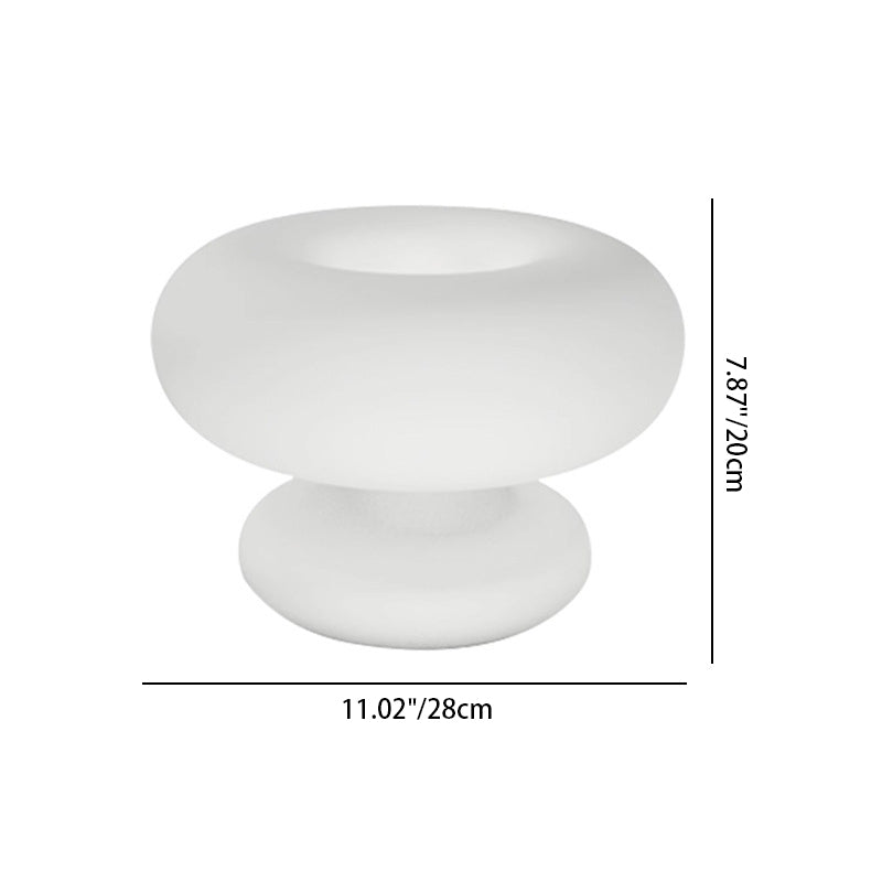 Round Donut Shape Glass Table Lamp
