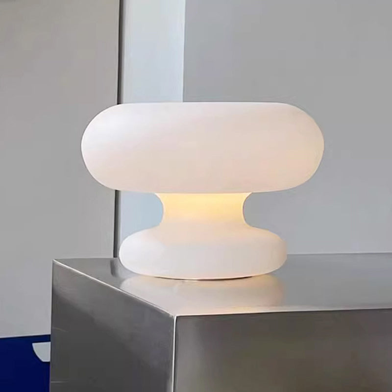 Round Donut Shape Glass Table Lamp