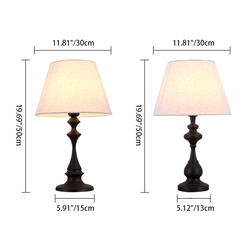 Round Trapezoidal Chess Shape Table Lamp