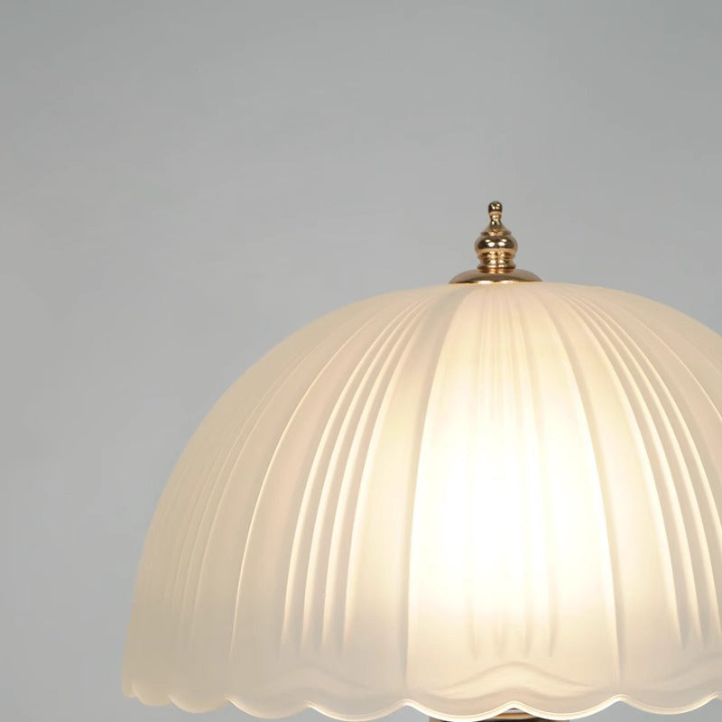 Half Dome Lace Iron Table Lamp