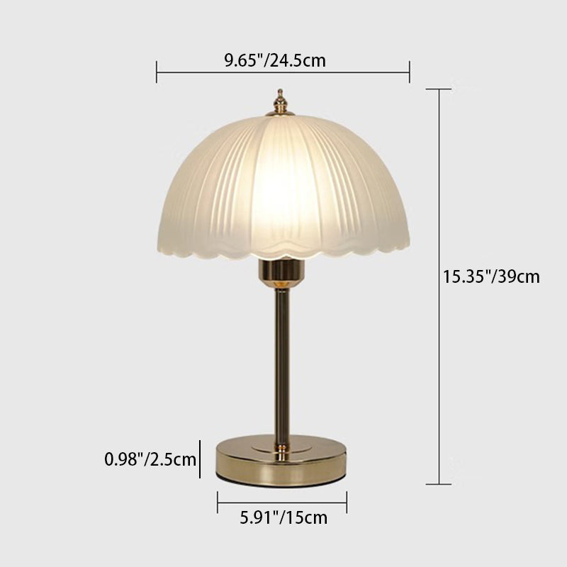Half Dome Lace Iron Table Lamp