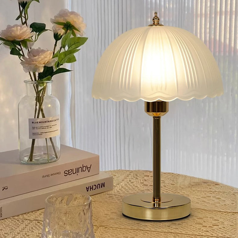 Half Dome Lace Iron Table Lamp