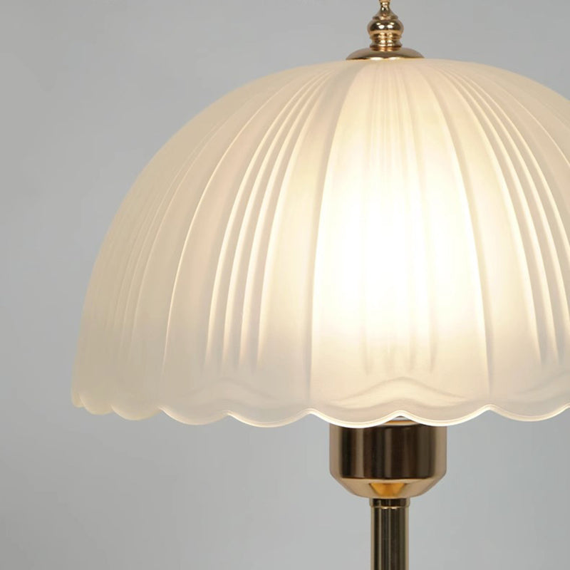 Half Dome Lace Iron Table Lamp