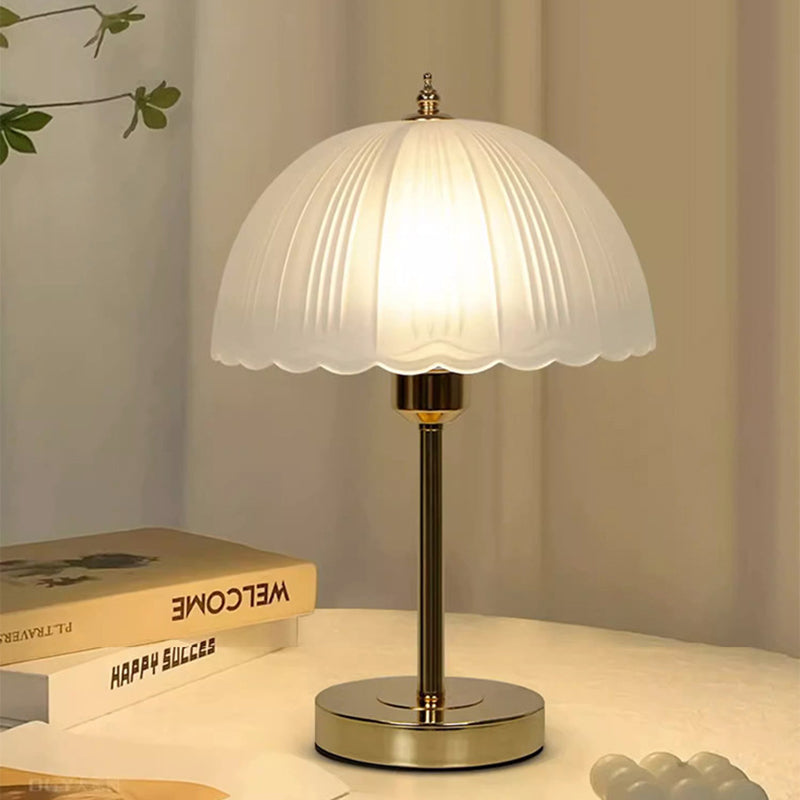 Half Dome Lace Iron Table Lamp
