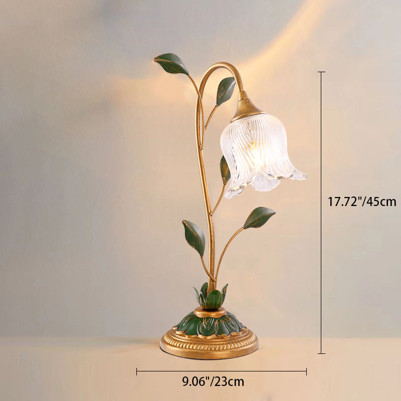 Flower Leaf Shape Iron Table Lamp