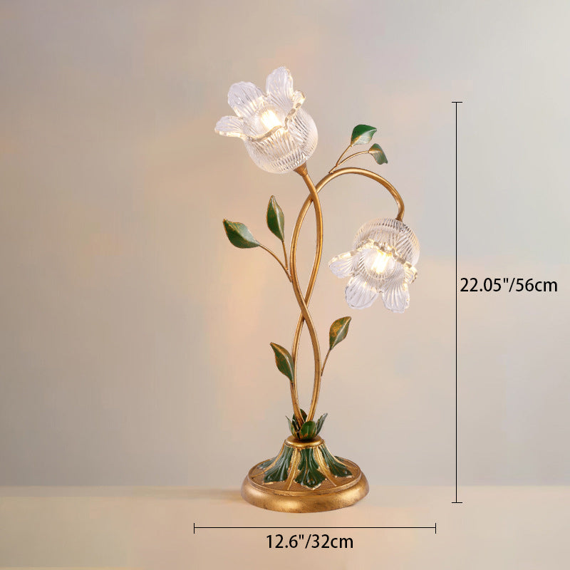 Flower Leaf Shape Iron Table Lamp