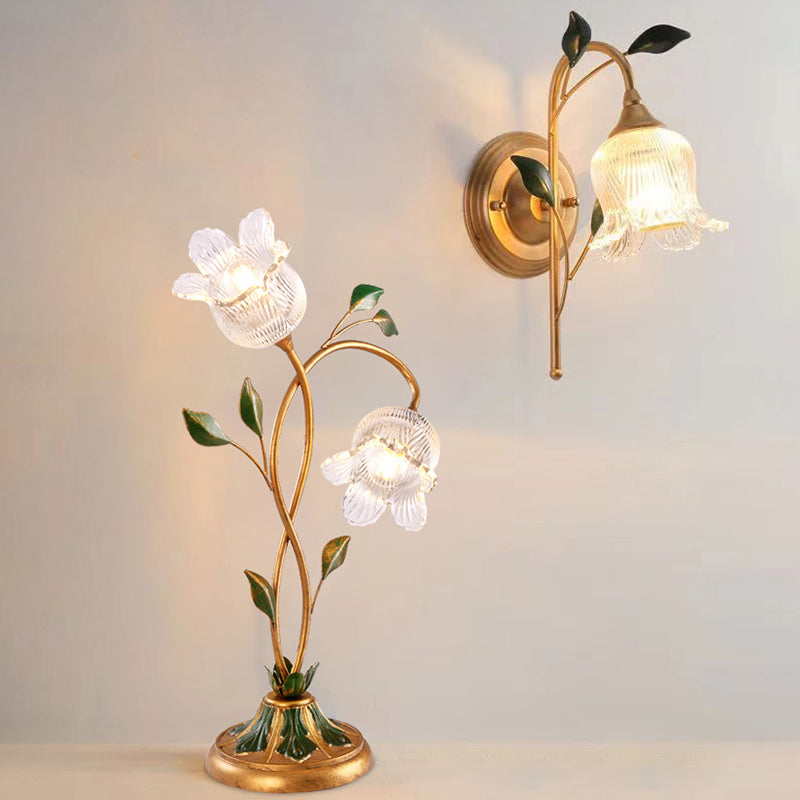 Flower Leaf Shape Iron Table Lamp