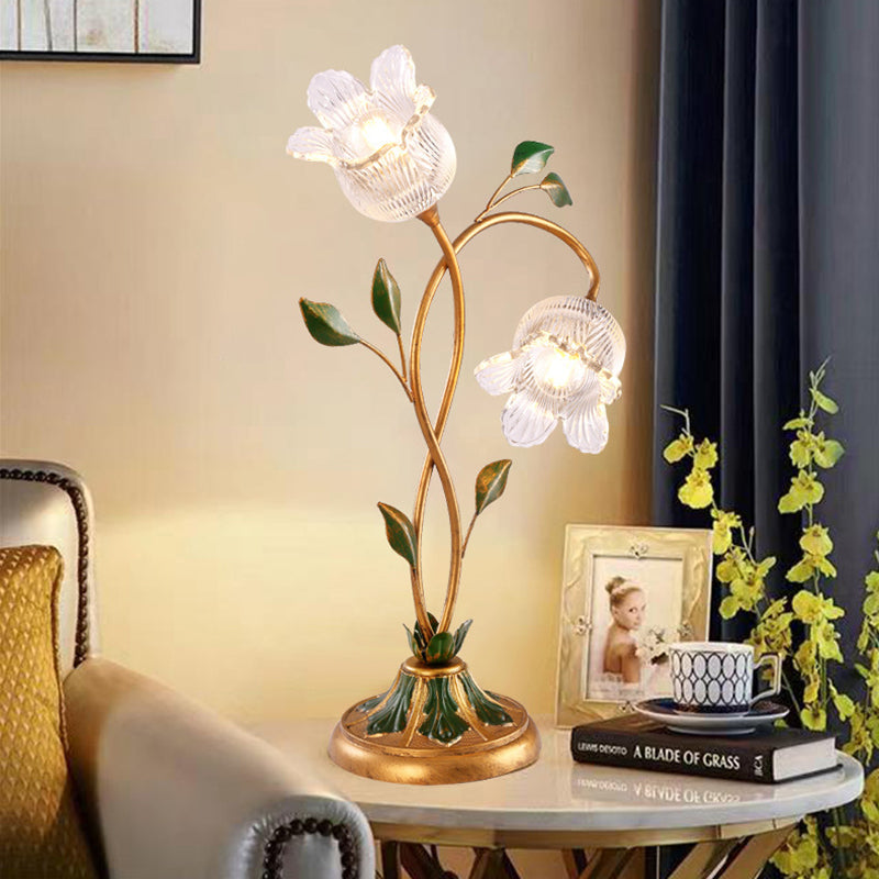 Flower Leaf Shape Iron Table Lamp
