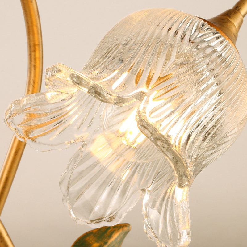 Flower Leaf Shape Iron Table Lamp