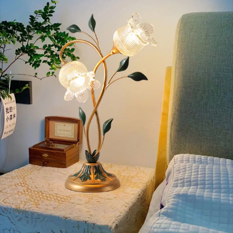 Flower Leaf Shape Iron Table Lamp