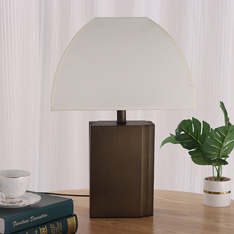 Rectangular Half Circle Trapezoid Table Lamp