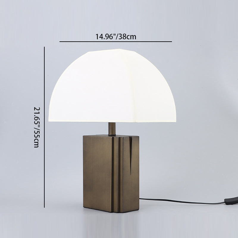 Rectangular Half Circle Trapezoid Table Lamp