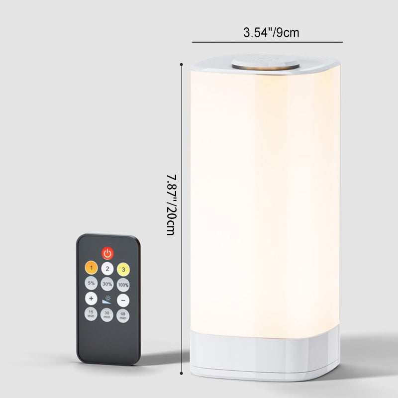 Rectangular ABS PC Bedroom Table Lamp