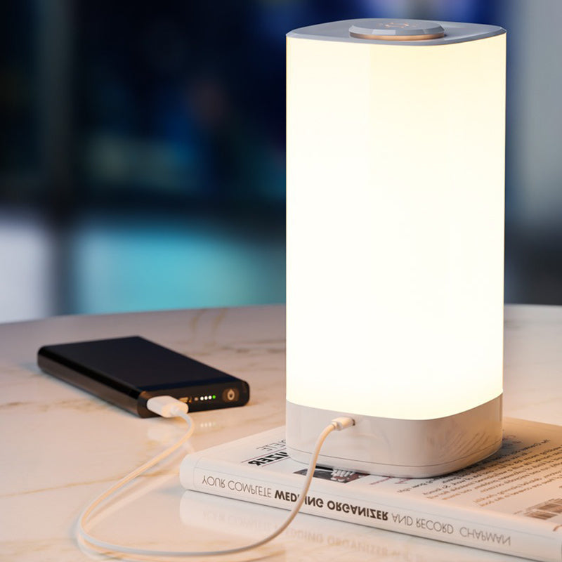Rectangular ABS PC Bedroom Table Lamp