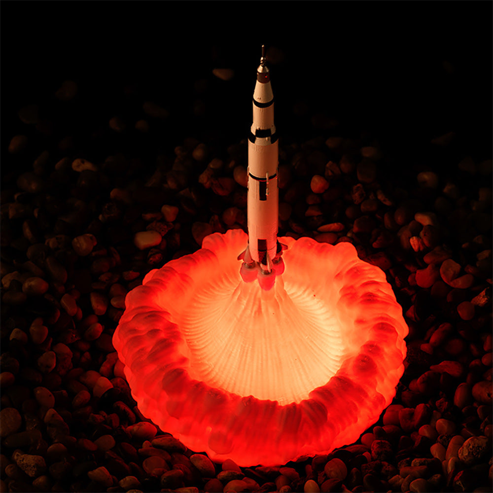 3D Printed Rocket PLA Table Lamp
