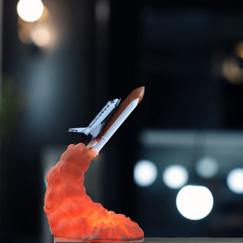 3D Printed Rocket PLA Table Lamp