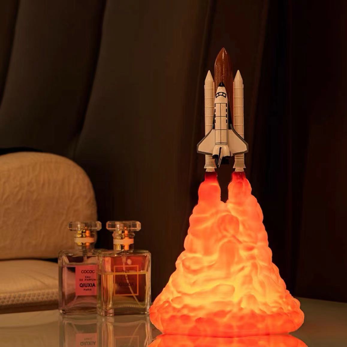 3D Printed Rocket PLA Table Lamp