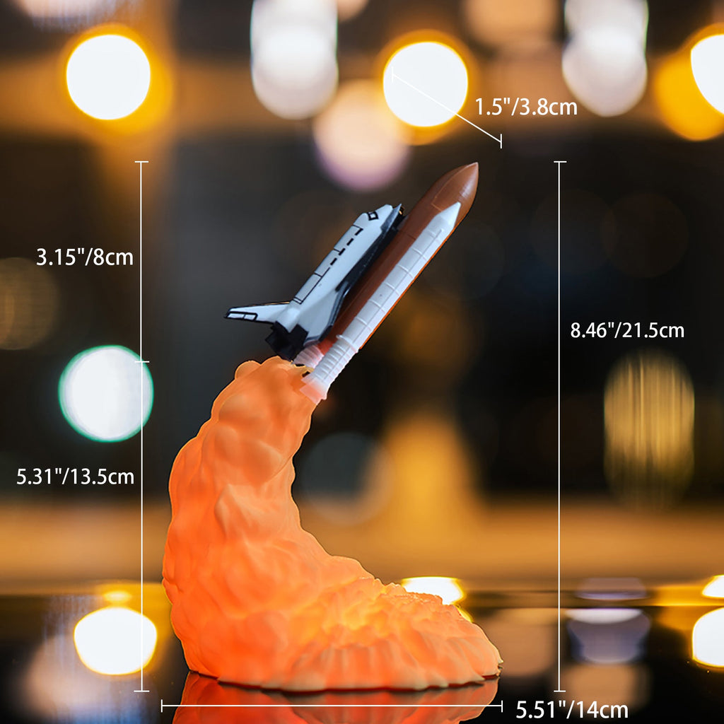 3D Printed Rocket PLA Table Lamp