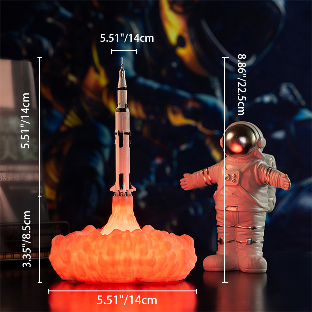 3D Printed Rocket PLA Table Lamp