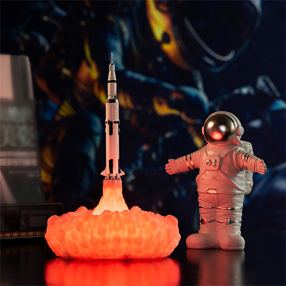 3D Printed Rocket PLA Table Lamp