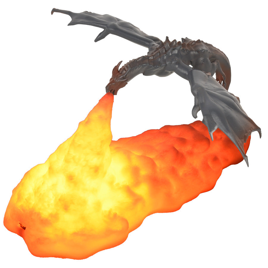 3D Printed Fire-breathing Dragon Table Lamp