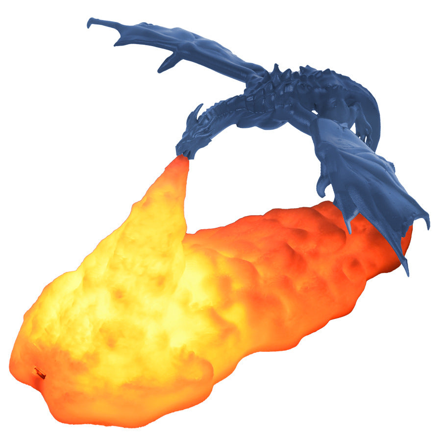 3D Printed Fire-breathing Dragon Table Lamp